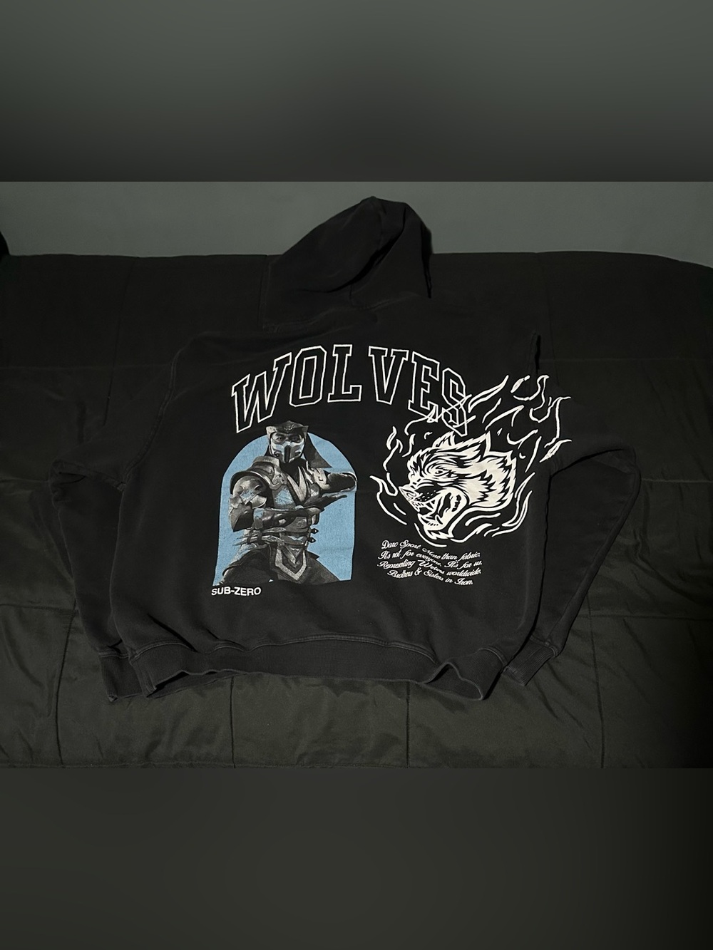 Wolves Sub-Zero Graphic Hoodie - Black